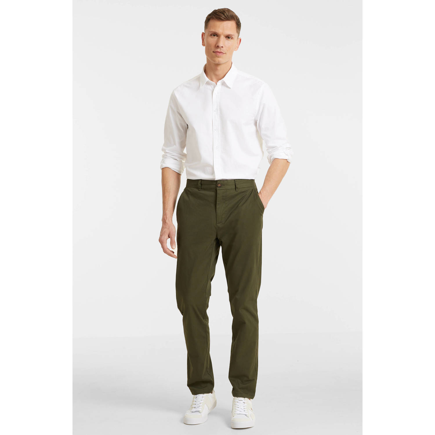 anytime slim fit chino khaki