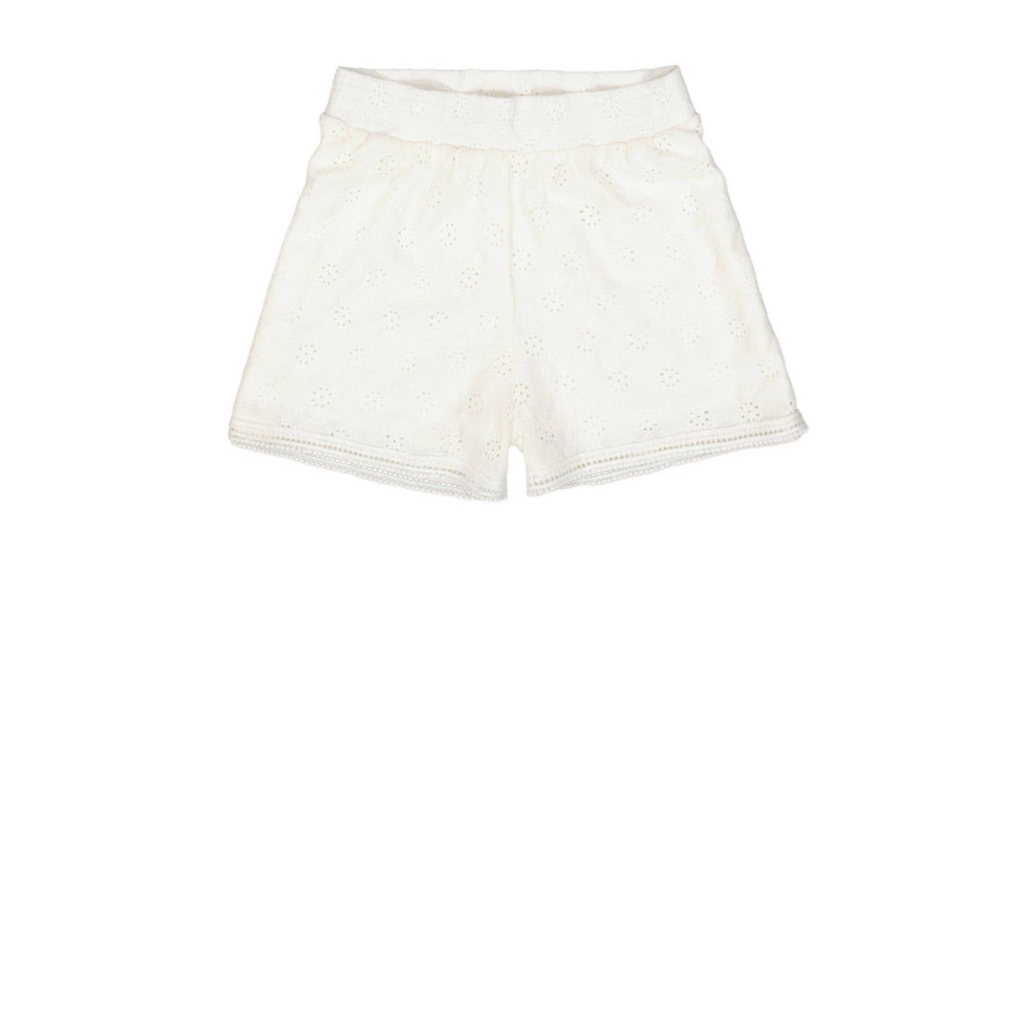 Garcia high waist casual short van gerecycled polyester wit Korte broek 158