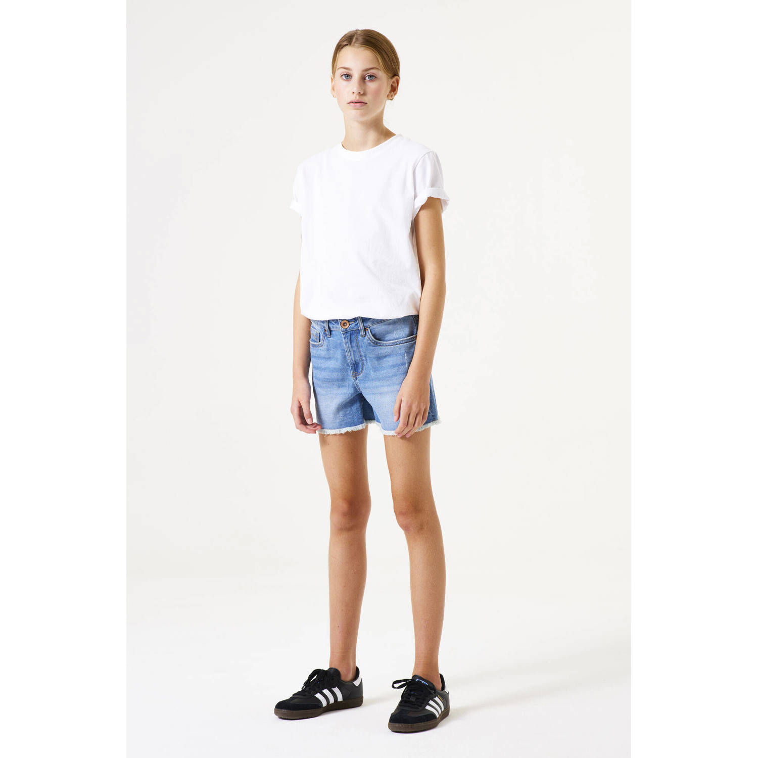 Garcia high waist slim fit denim short Rianna short medium used denim