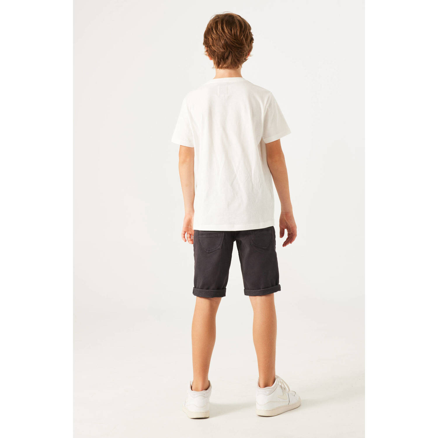 Garcia regular fit denim short Lazlo short dark grey denim