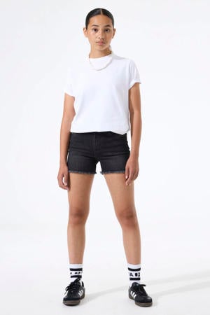 high waist slim fit denim short Rianna short dark used denim