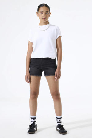 high waist slim fit denim short Rianna short dark used denim