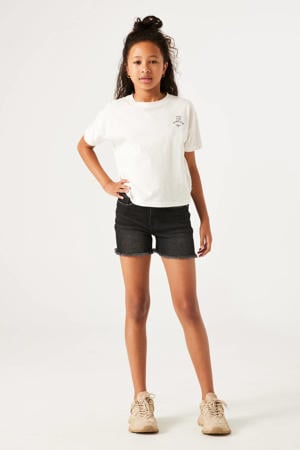high waist slim fit denim short Rianna short dark used denim