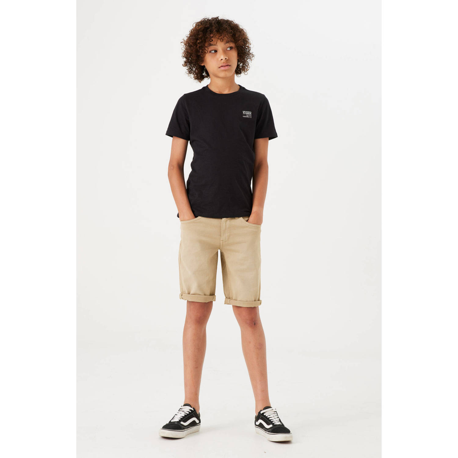 Garcia regular fit casual short Lazlo short kaki