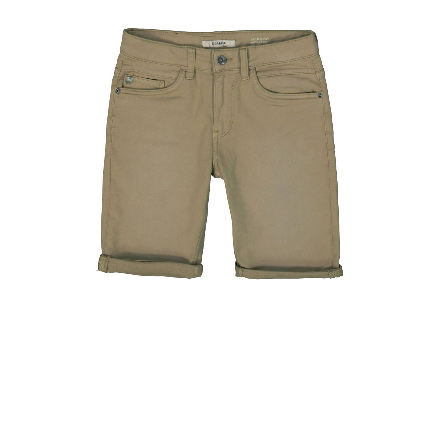 Garcia regular fit casual short Lazlo short kaki