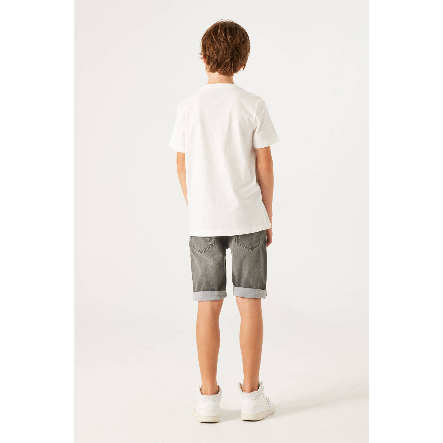 Garcia slim fit denim short Tavio short medium used grey