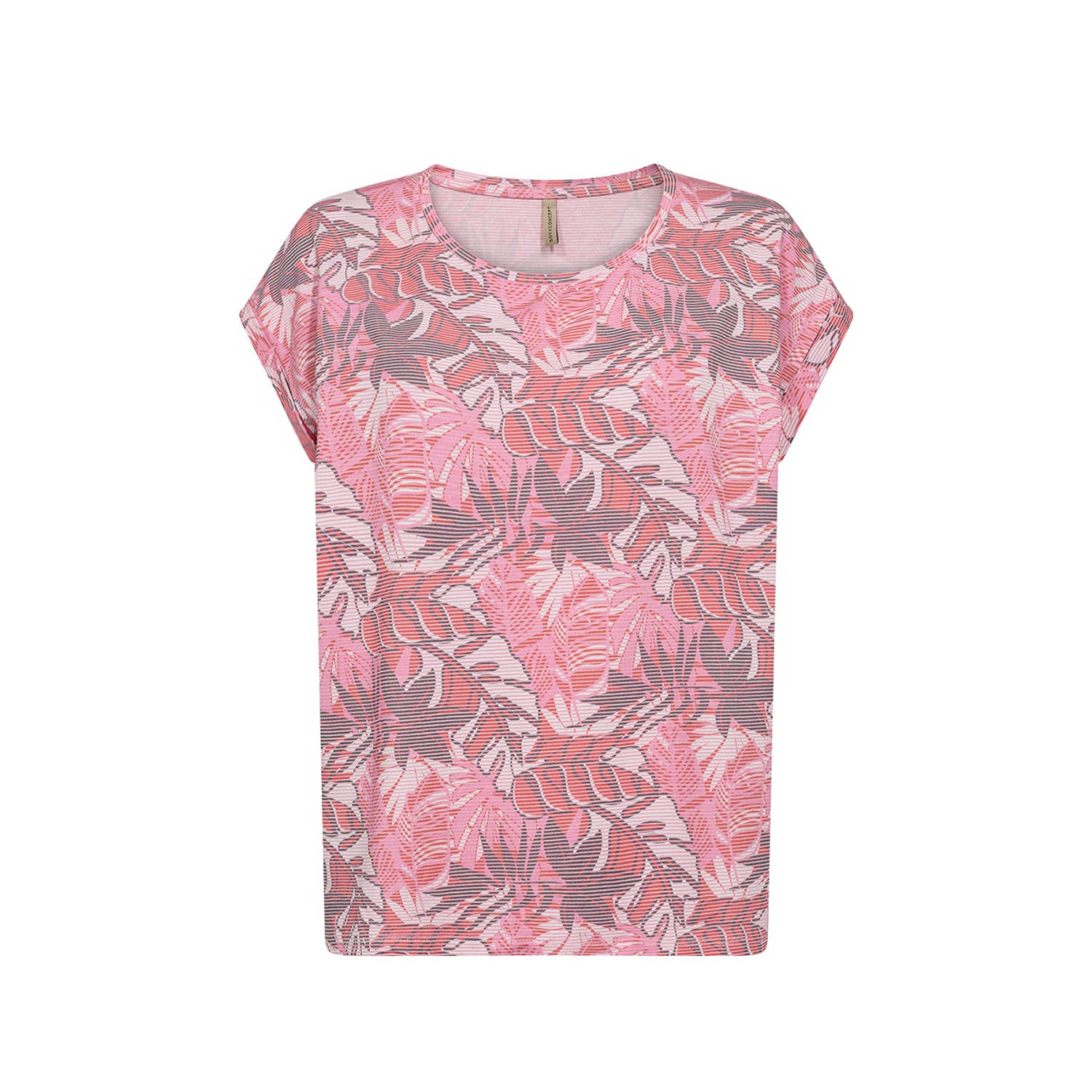 Soyaconcept top GALINA met all over print roze