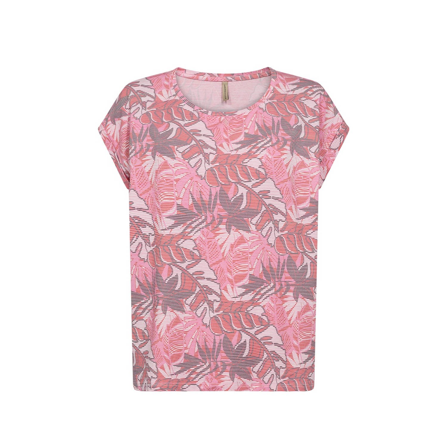 Soyaconcept T-shirt met all-over bloemenprint model 'Galina'