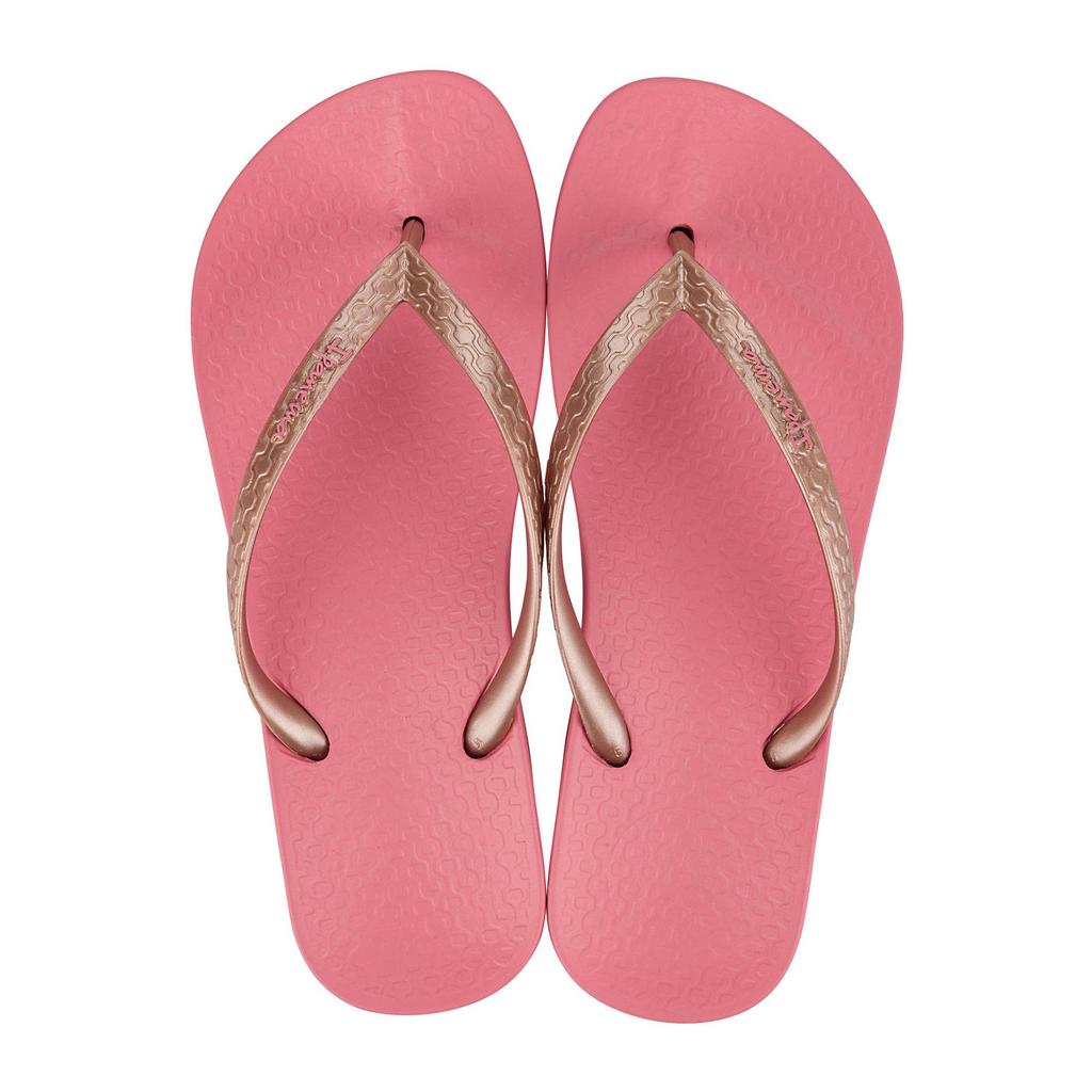Roze en gouden dames Ipanema Anatomic Tan teenslippers van rubber