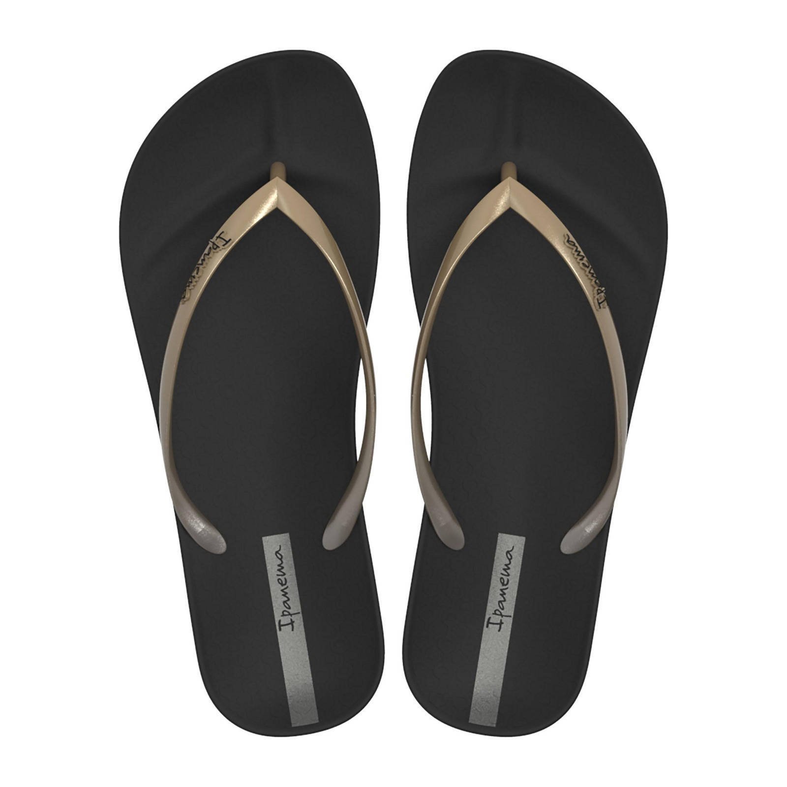 Anatomic Shine teenslippers zwart goud