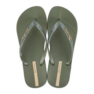 Anatomic Lolita teenslippers met glitters groen