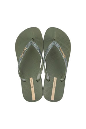 Anatomic Lolita teenslippers met glitters groen