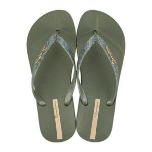 Anatomic Lolita teenslippers met glitters groen