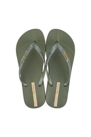 Anatomic Lolita teenslippers met glitters groen