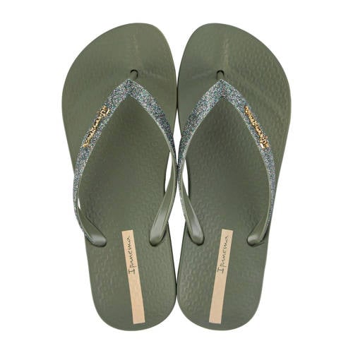 Ipanema Anatomic Lolita teenslippers met glitters groen afbeelding