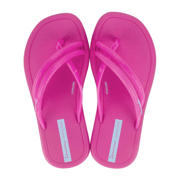 thumbnail: Roze, wit en donkerroze meisjes Ipanema Meu Sol Rasteira teenslippers cyclaam van rubber
