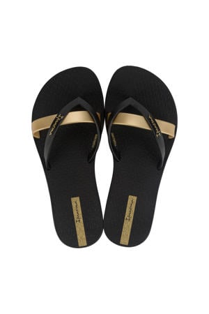Kirei teenslippers zwart