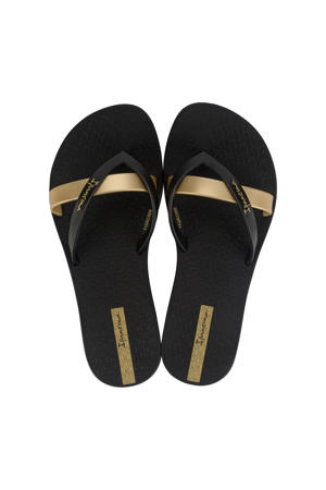Kirei teenslippers zwart