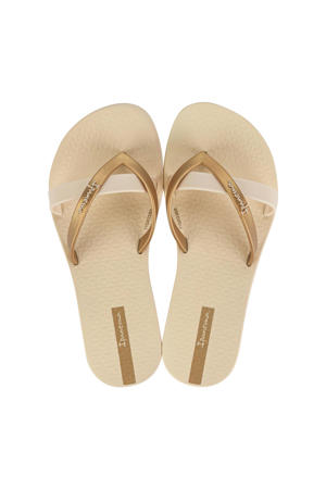 Kirei teenslippers beige