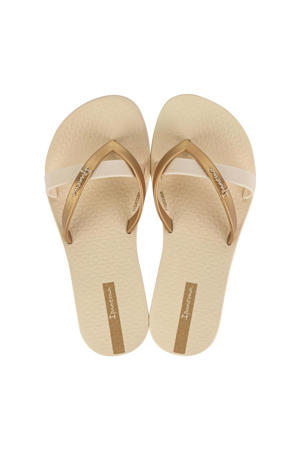 Kirei teenslippers beige