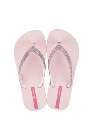 Anatomic Lolita teenslippers met glitters lichtroze