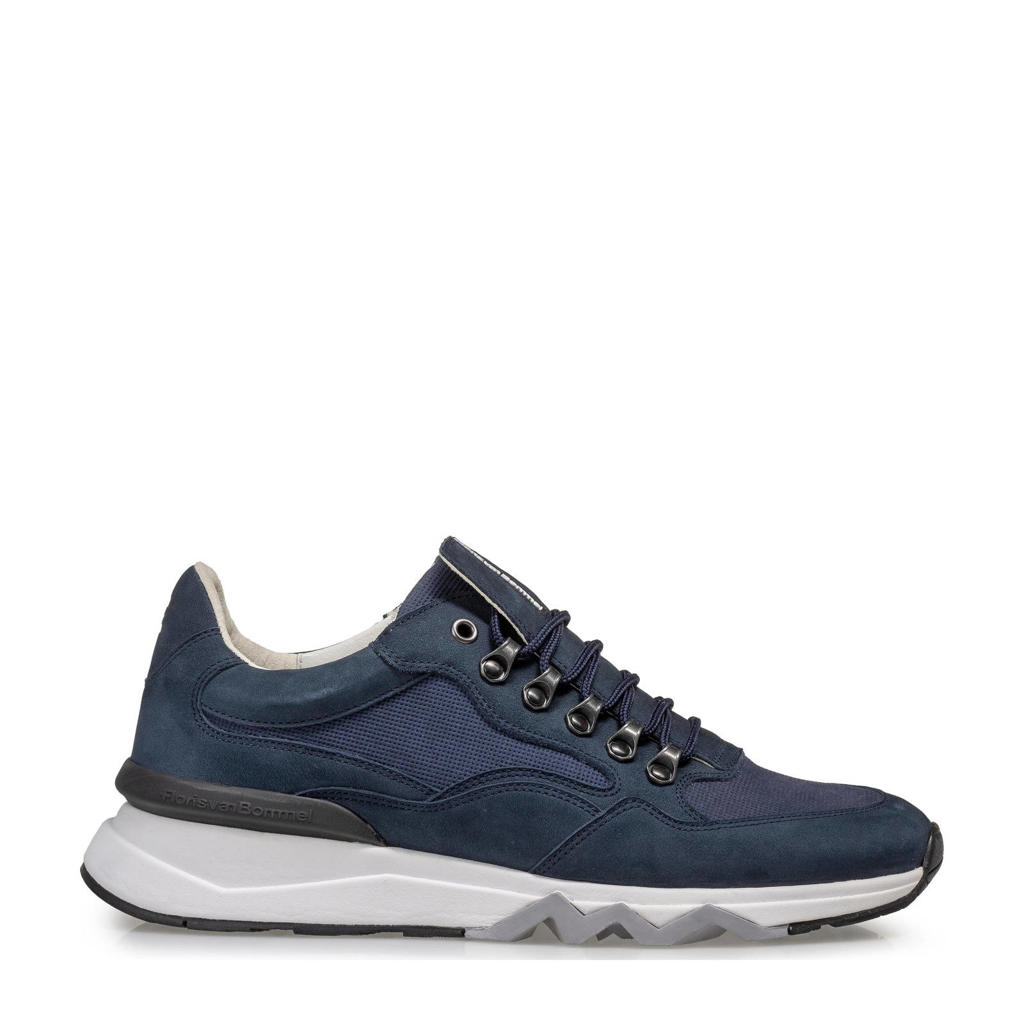 Floris van Bommel nubuck sneakers blauw
