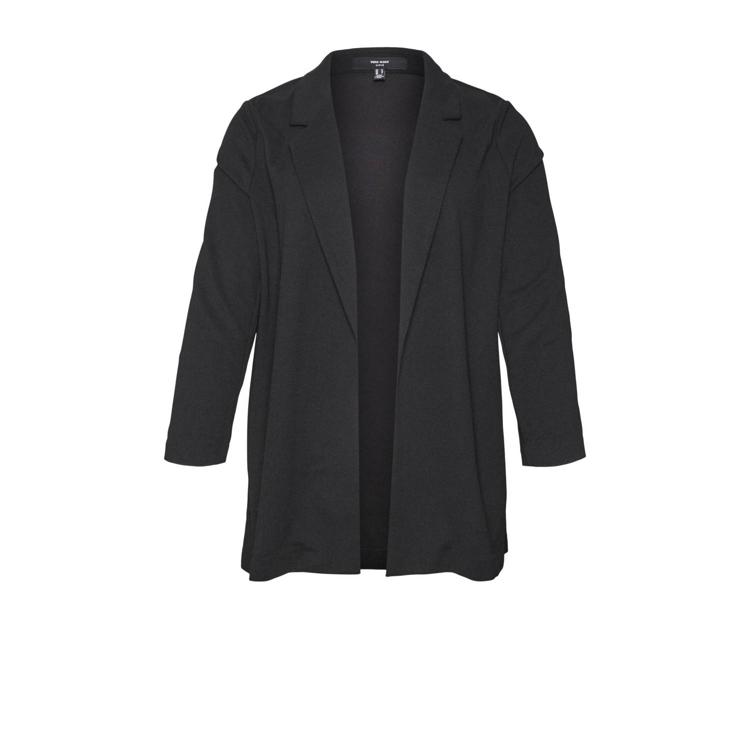 VERO MODA CURVE rechtvallende blazer zwart