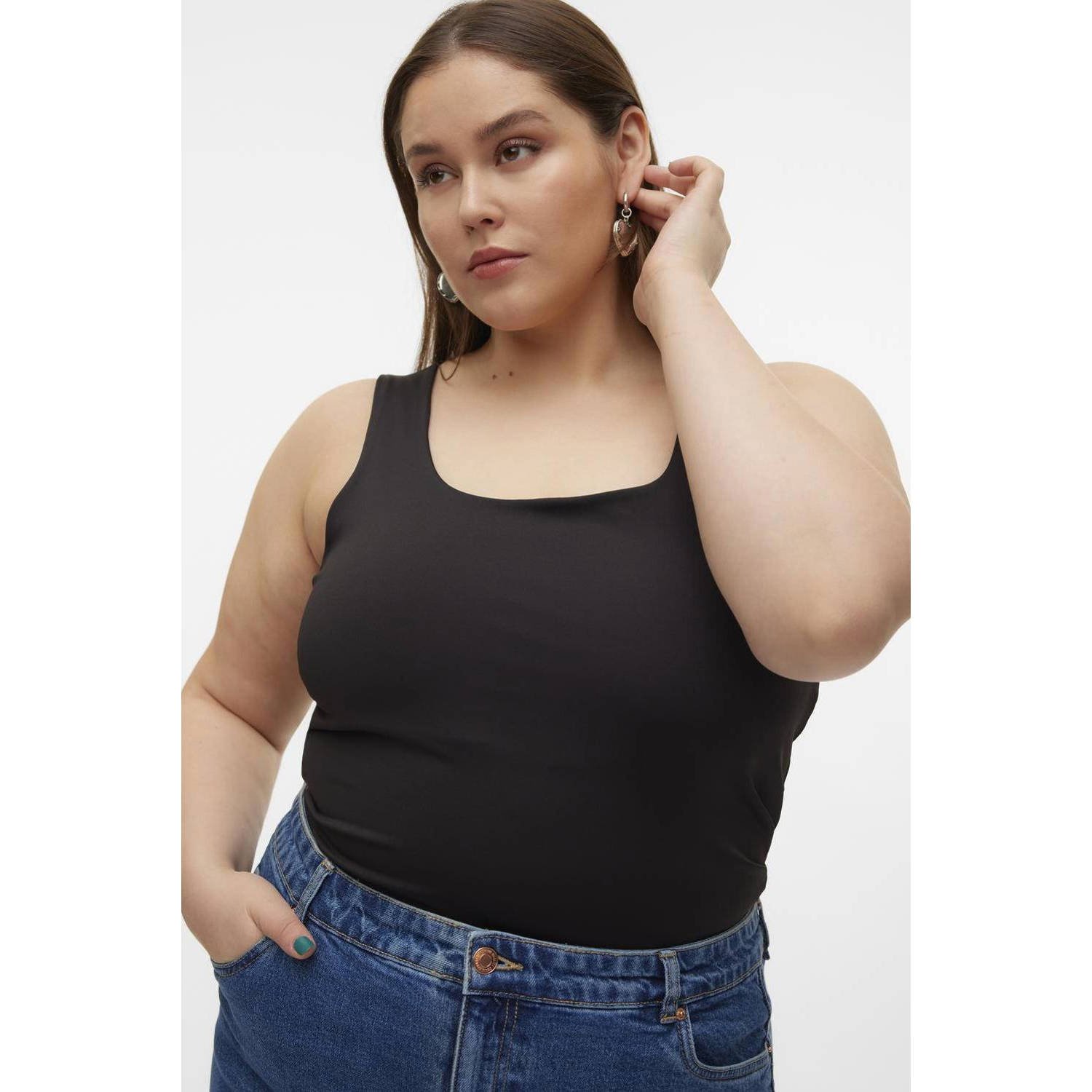 Vero Moda Curve Tanktop VMCMILLION SL SQUARE TOP JRS NOOS CUR
