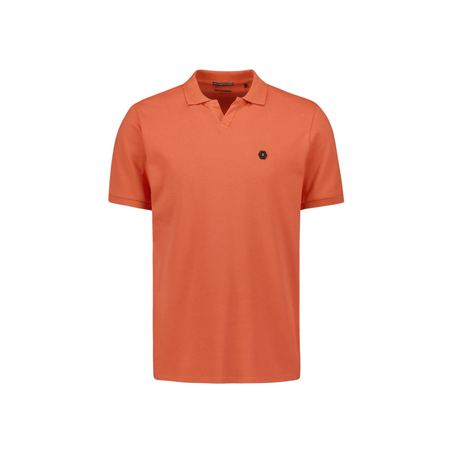 No Excess regular fit polo met logo melon