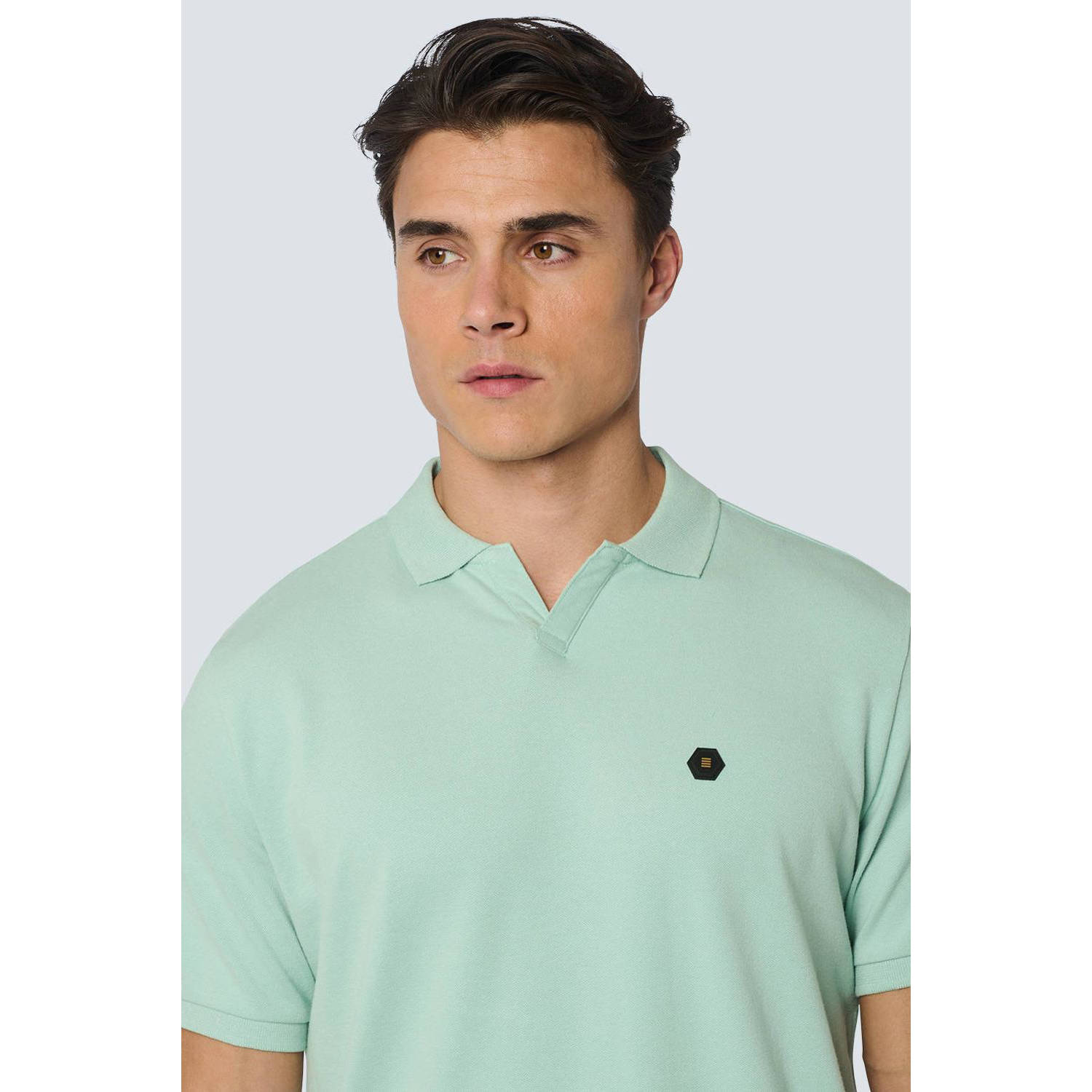 No Excess regular fit polo met logo mint