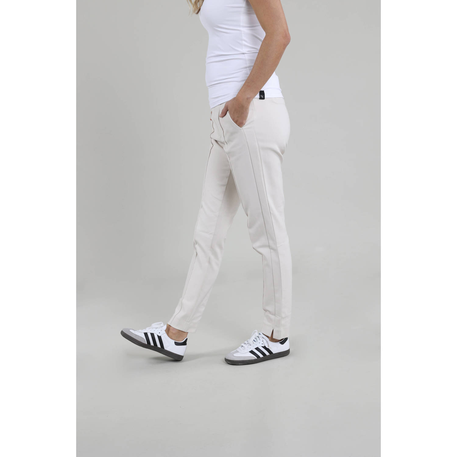 NUKUS slim fit tregging Denise offwhite