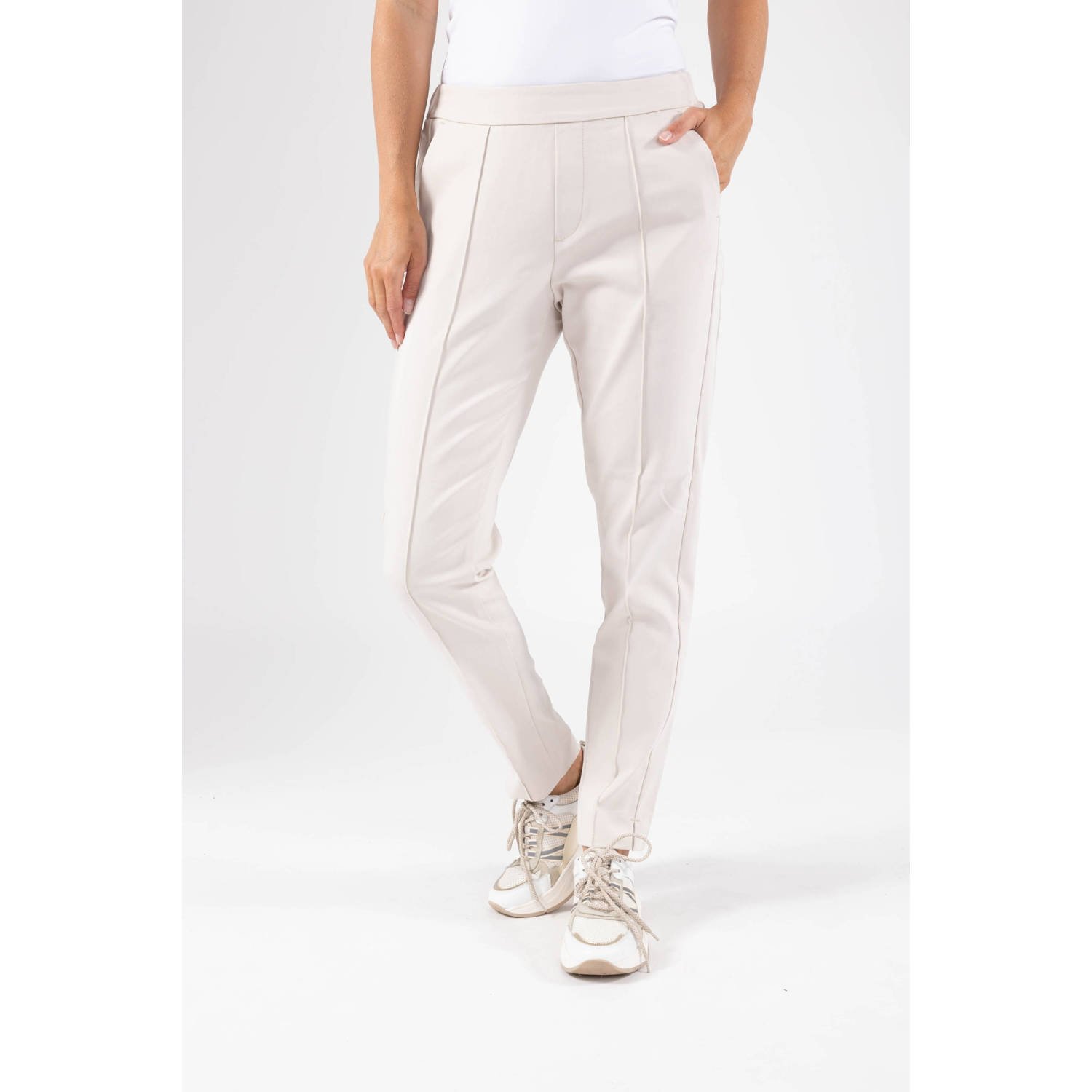 NUKUS slim fit tregging Denise offwhite