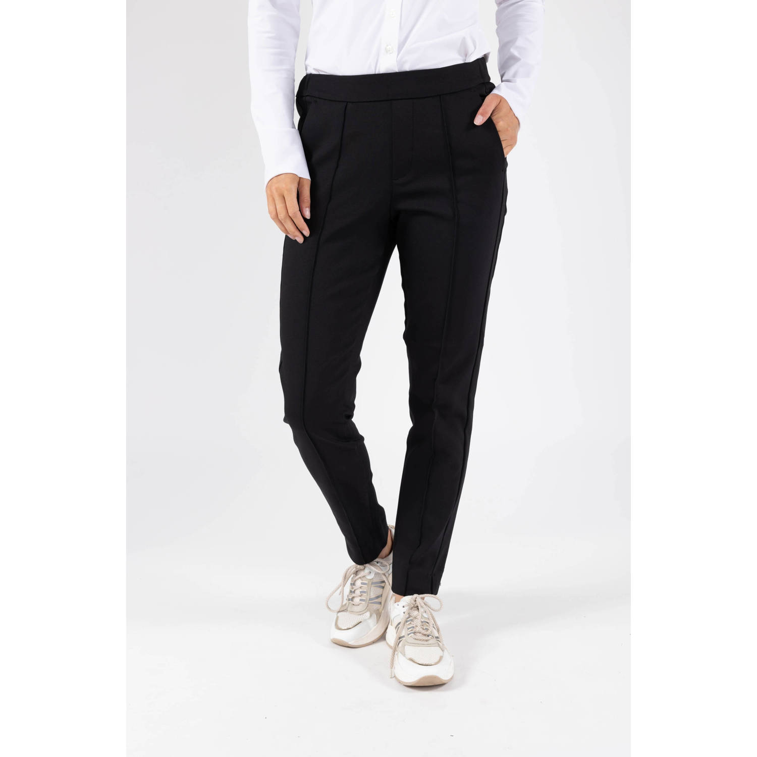 NUKUS slim fit tregging Denise zwart