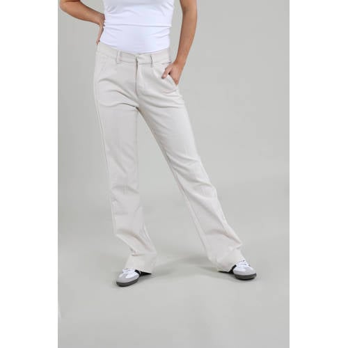 NUKUS flared pantalon Zoe offwhite afbeelding