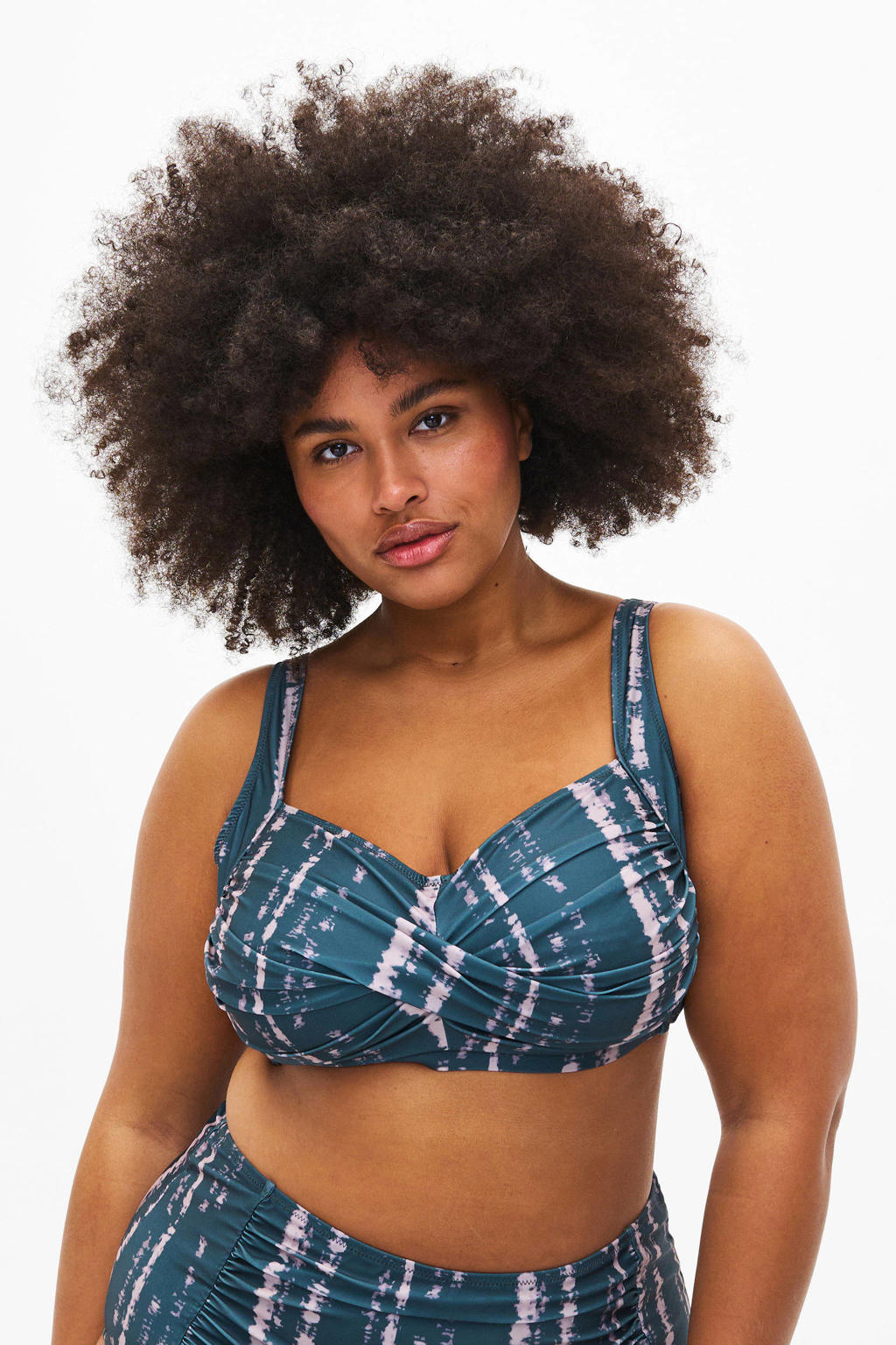 Zizzi voorgevormde bikinitop STELLA petrol