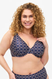 thumbnail: Zizzi voorgevormde beugel bikinitop SDIYA donkerblauw