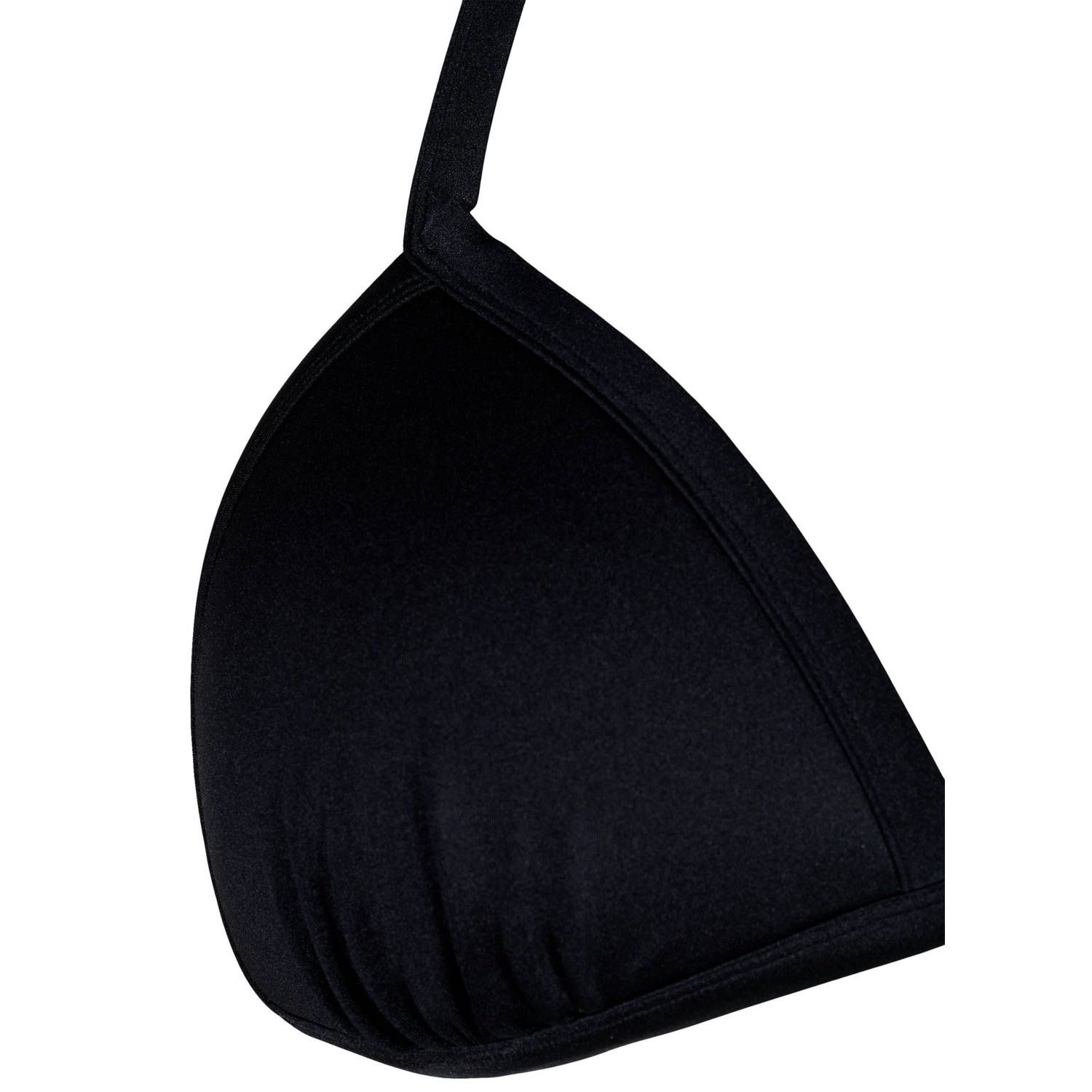 Zizzi voorgevormde triangel bikinitop zwart