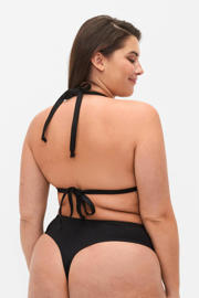 thumbnail: Zizzi voorgevormde triangel bikinitop zwart