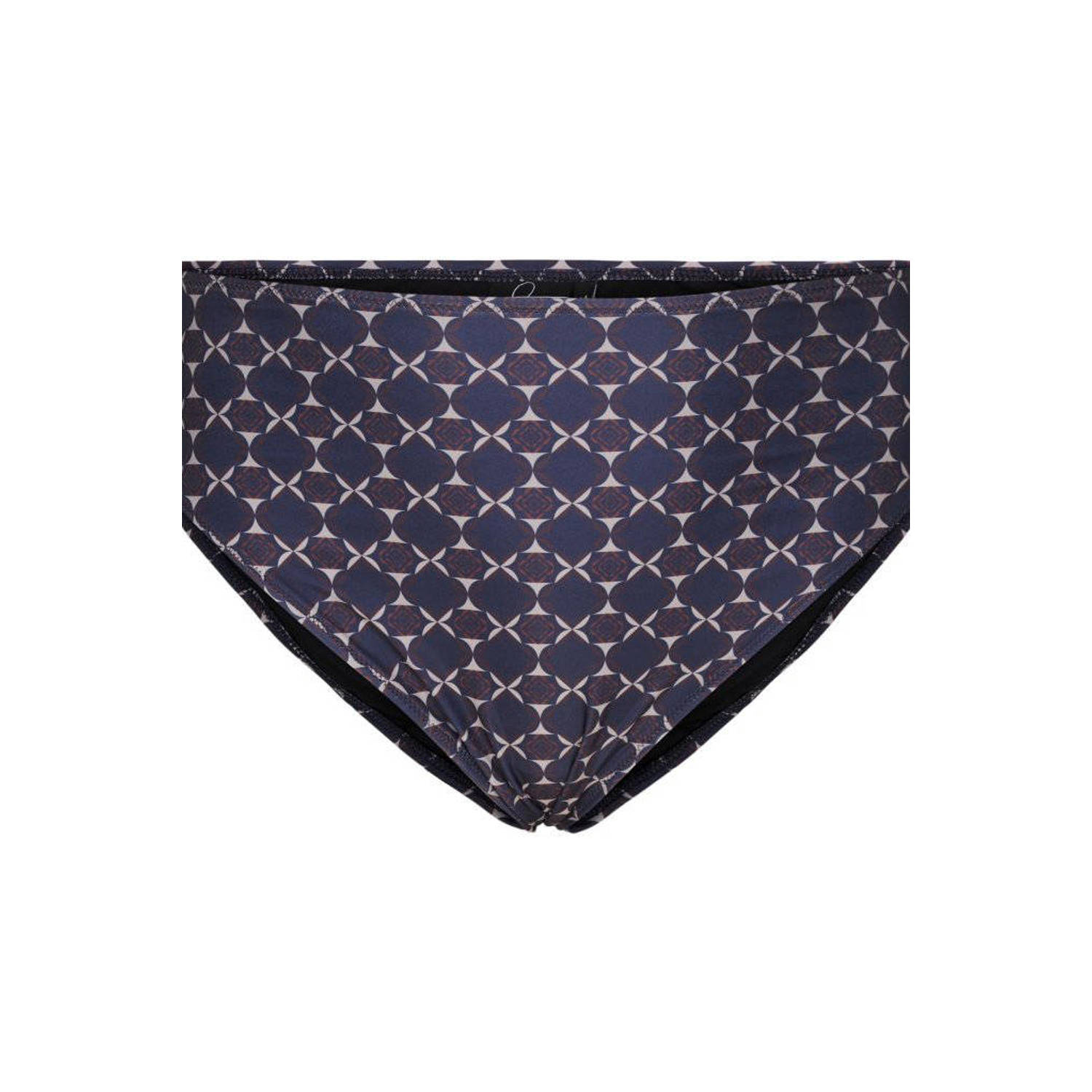 Zizzi high waist bikinibroekje SDIYA donkerblauw