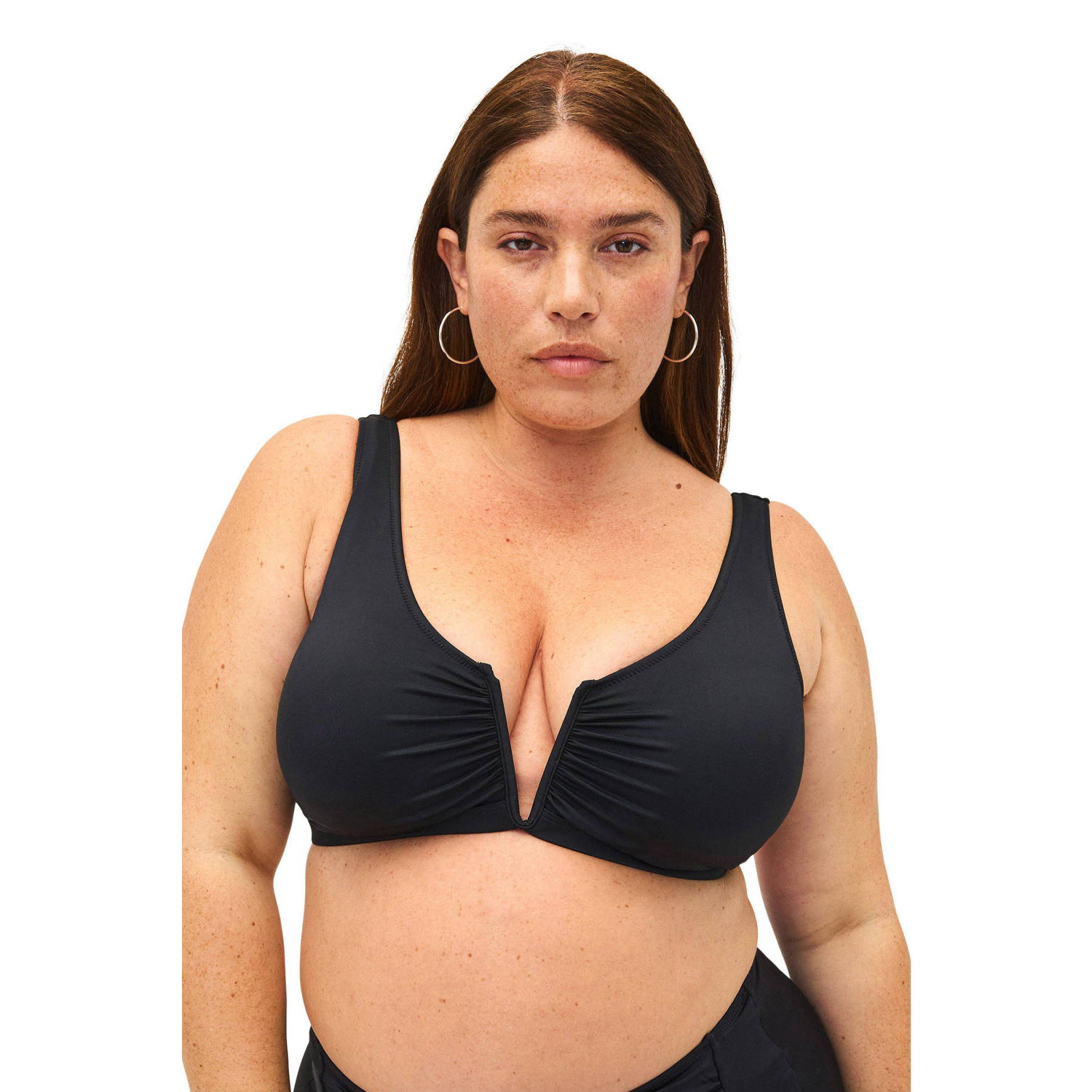 Zizzi voorgevormde bikinitop zwart
