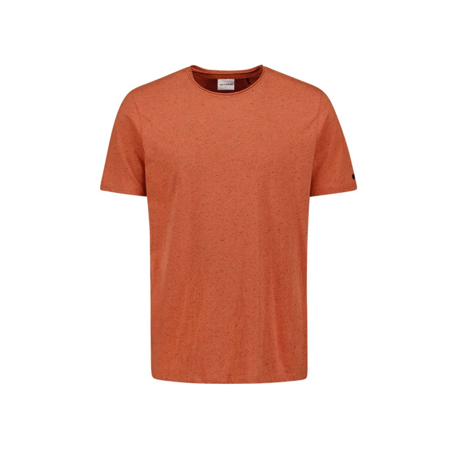No Excess gemêleerd T-shirt oranje