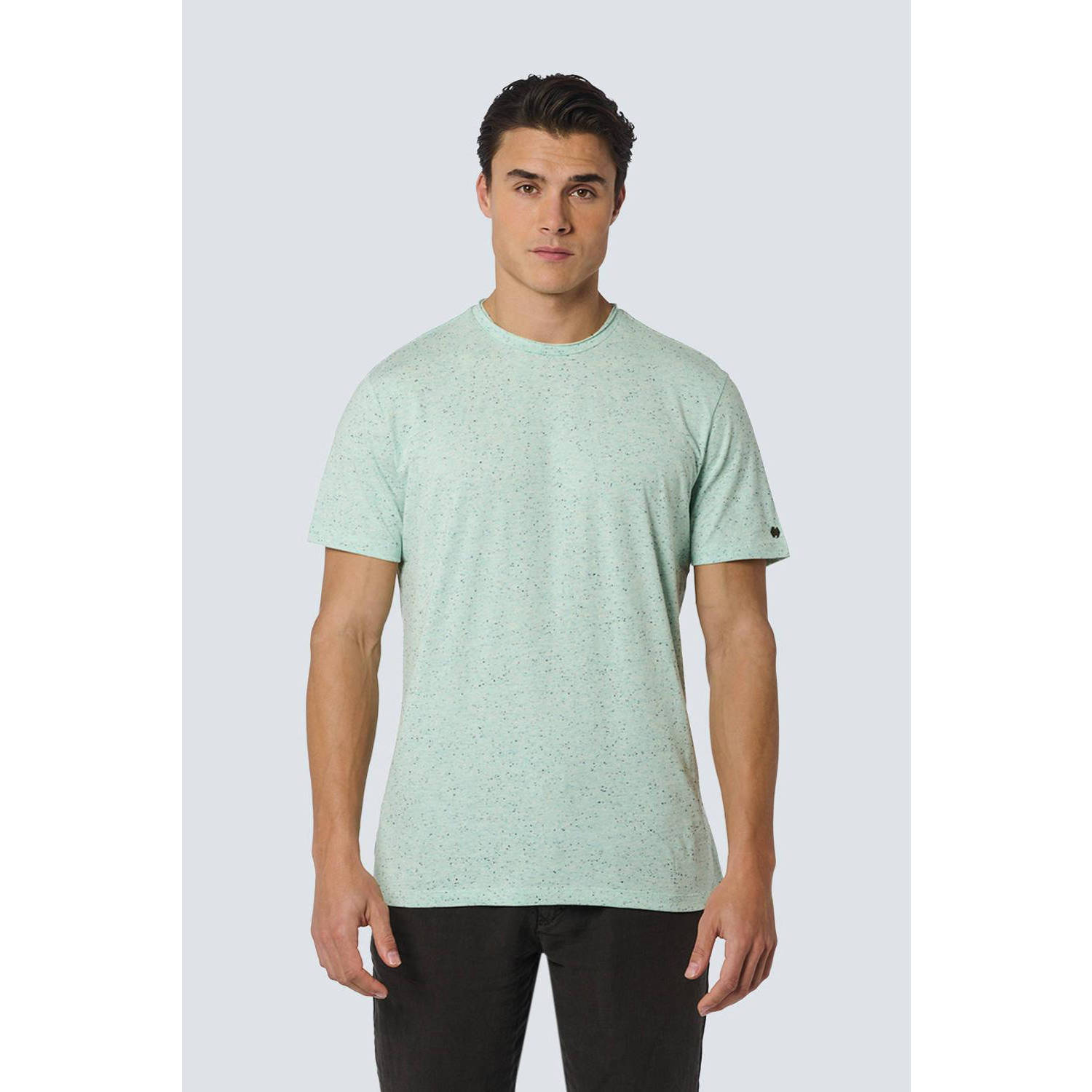 No Excess gemêleerd T-shirt mintgroen