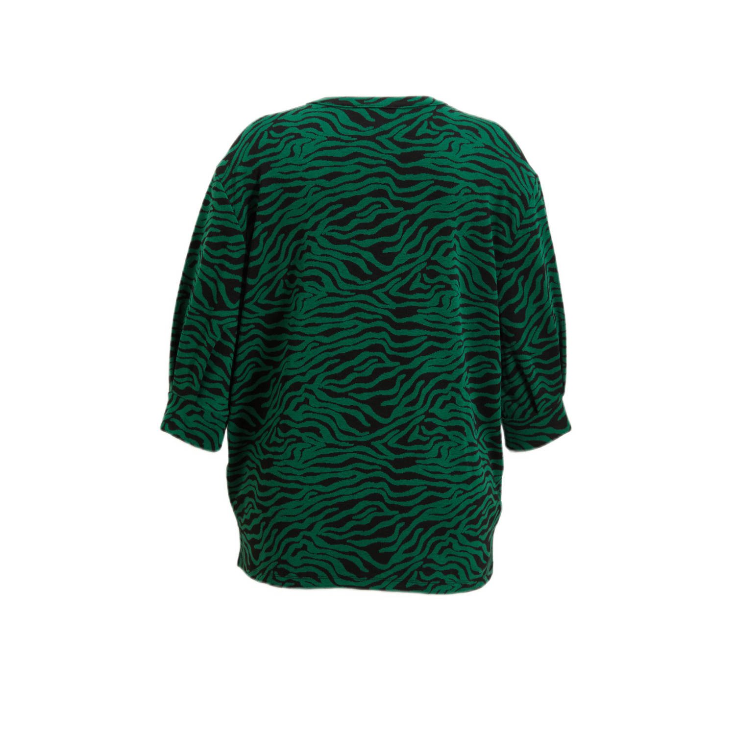 GREAT LOOKS tuniek met zebraprint groen zwart