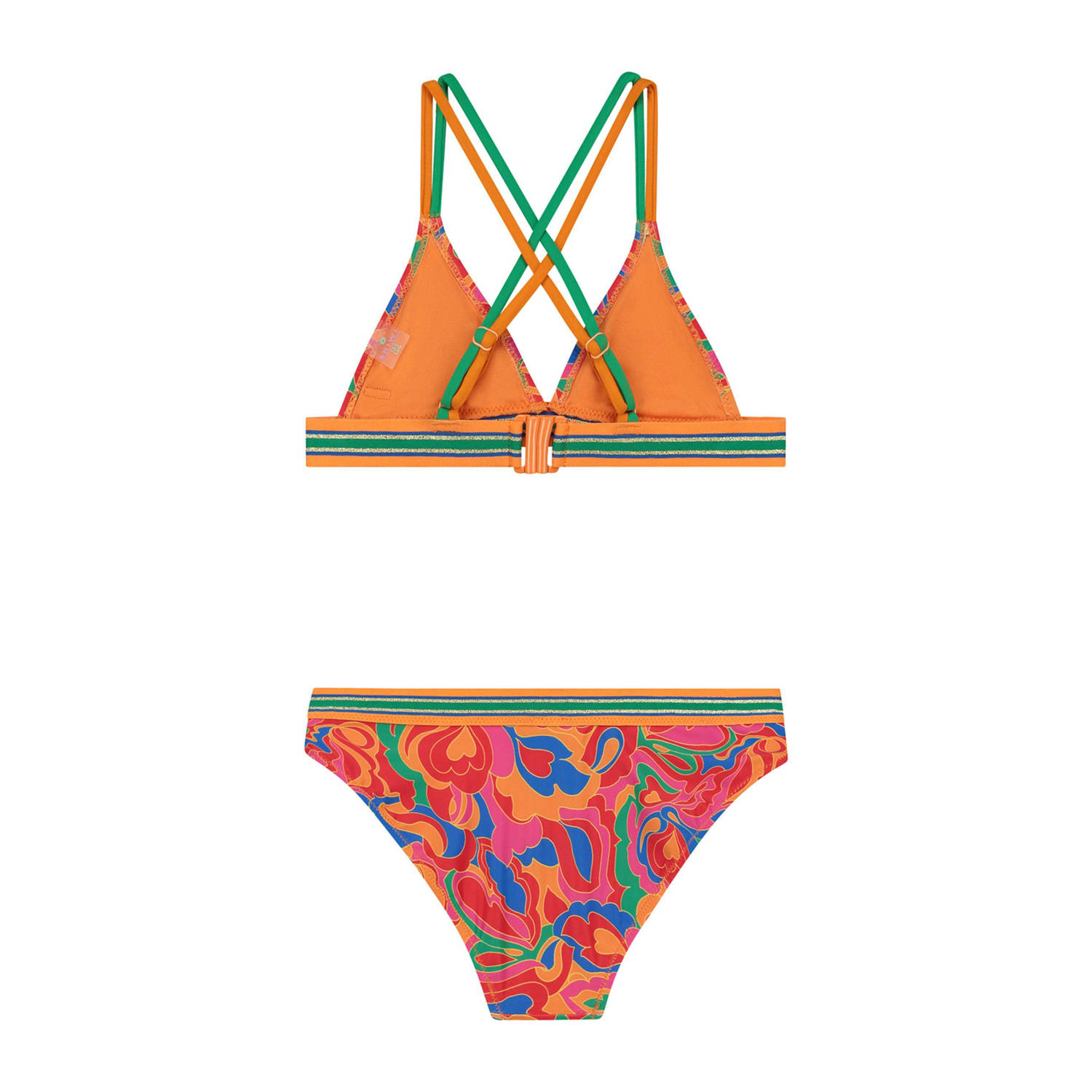 Shiwi triangel bikini Luna oranje groen