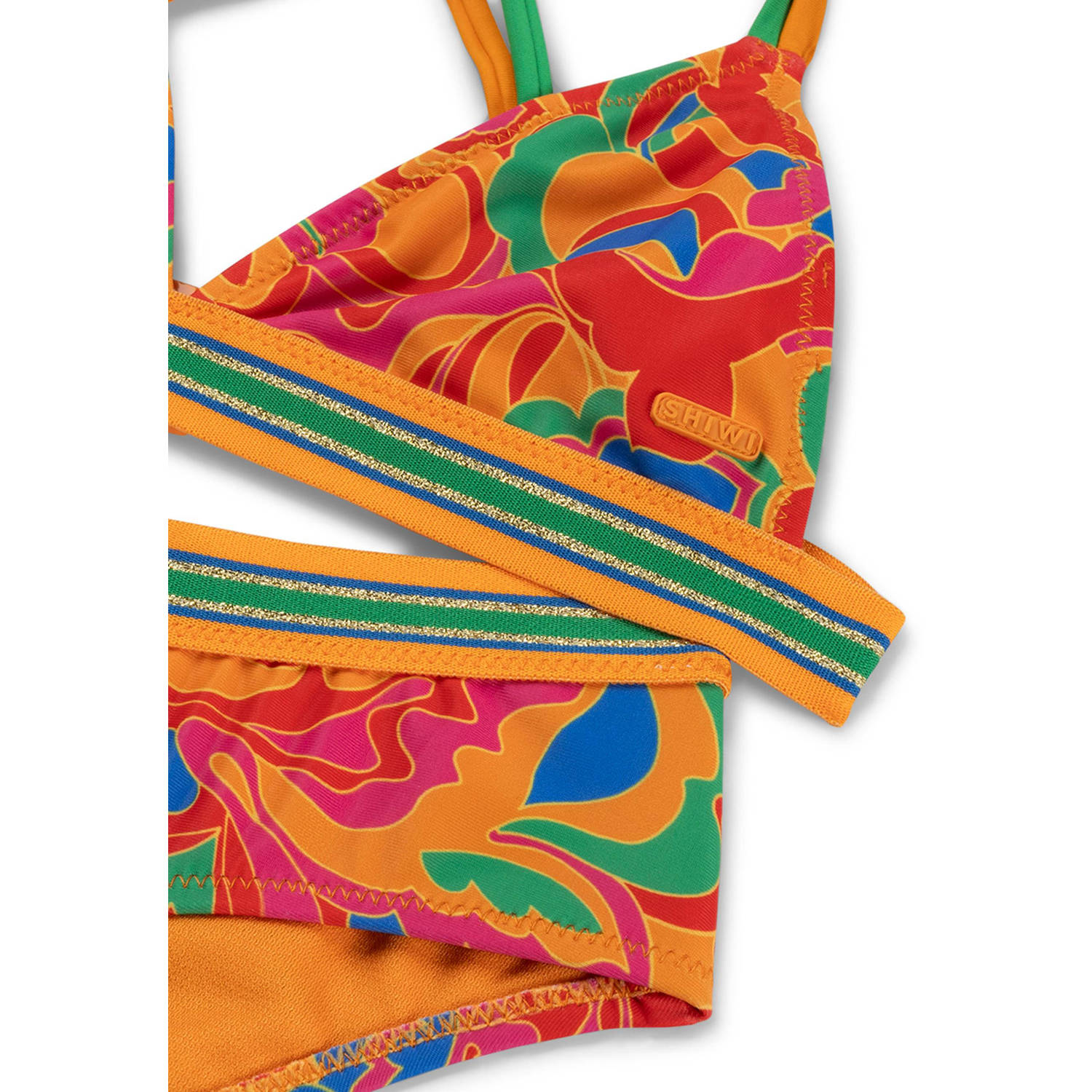 Shiwi triangel bikini Luna oranje groen
