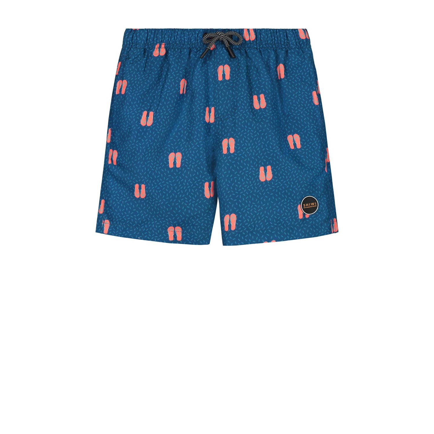 Shiwi zwemshort petrol Blauw Jongens Polyester All over print 122 128