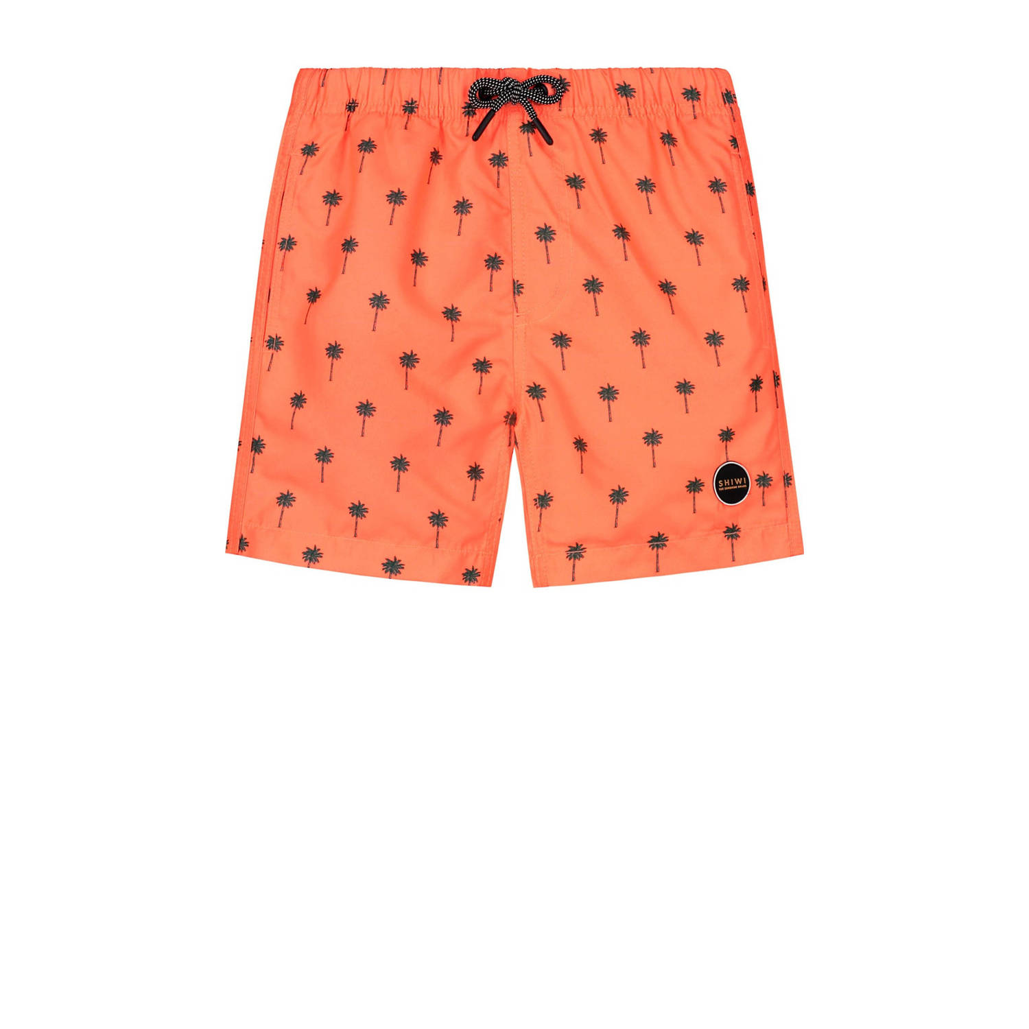 Shiwi zwemshort neon oranje Jongens Polyester All over print 110 116