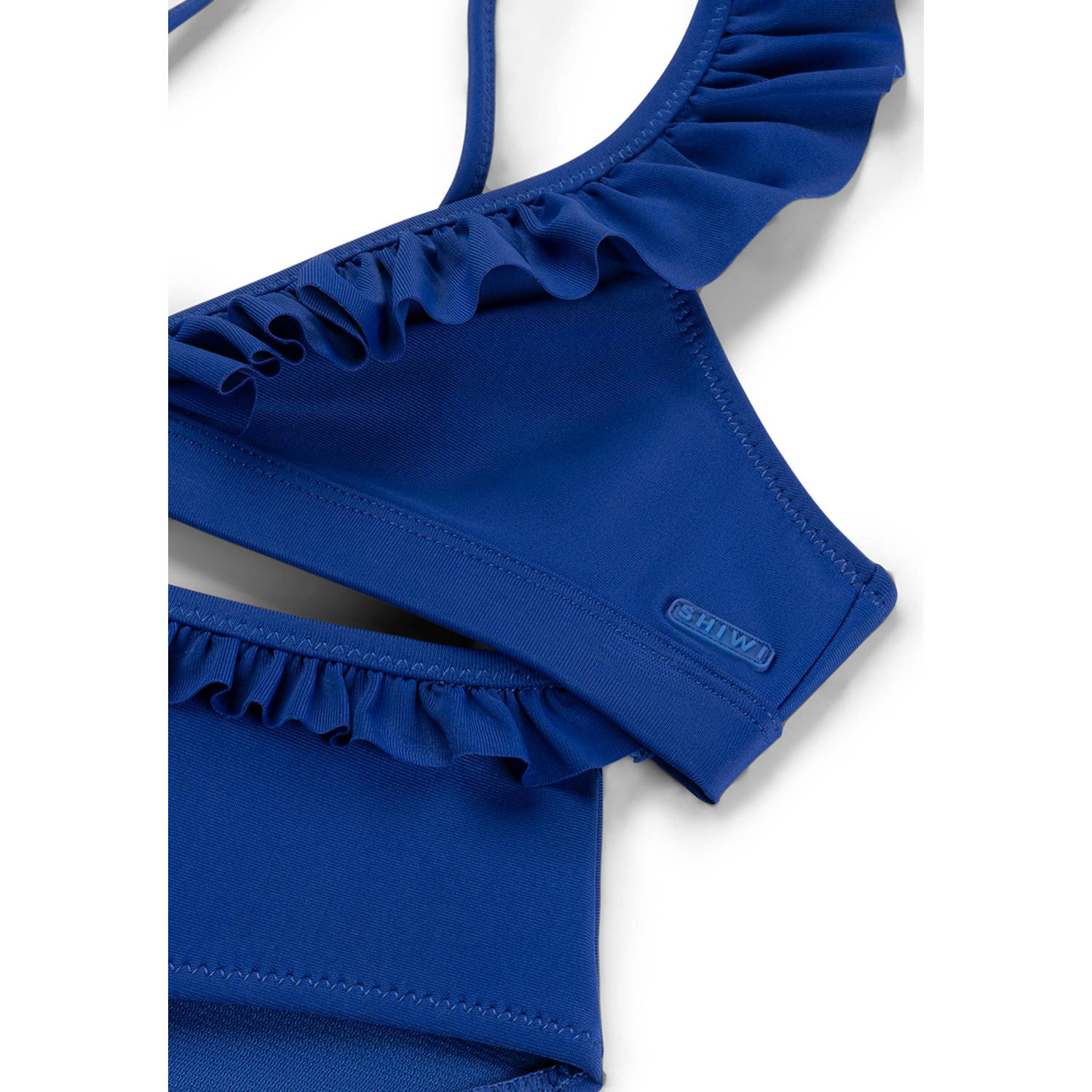 Shiwi triangel bikini Bella met ruches blauw