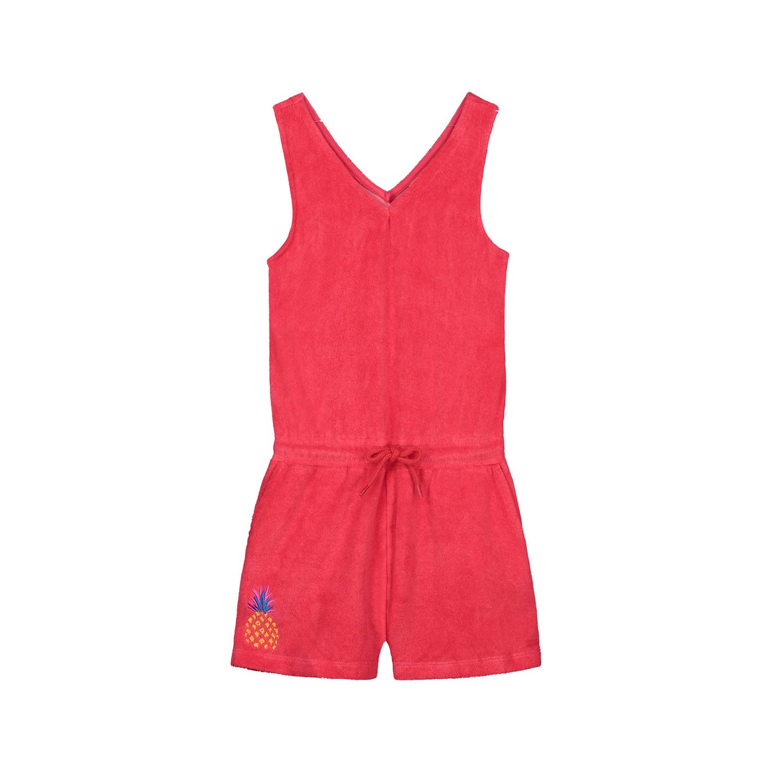 Shiwi badstof jumpsuit Fes roze Effen 110 116 | Jumpsuit van