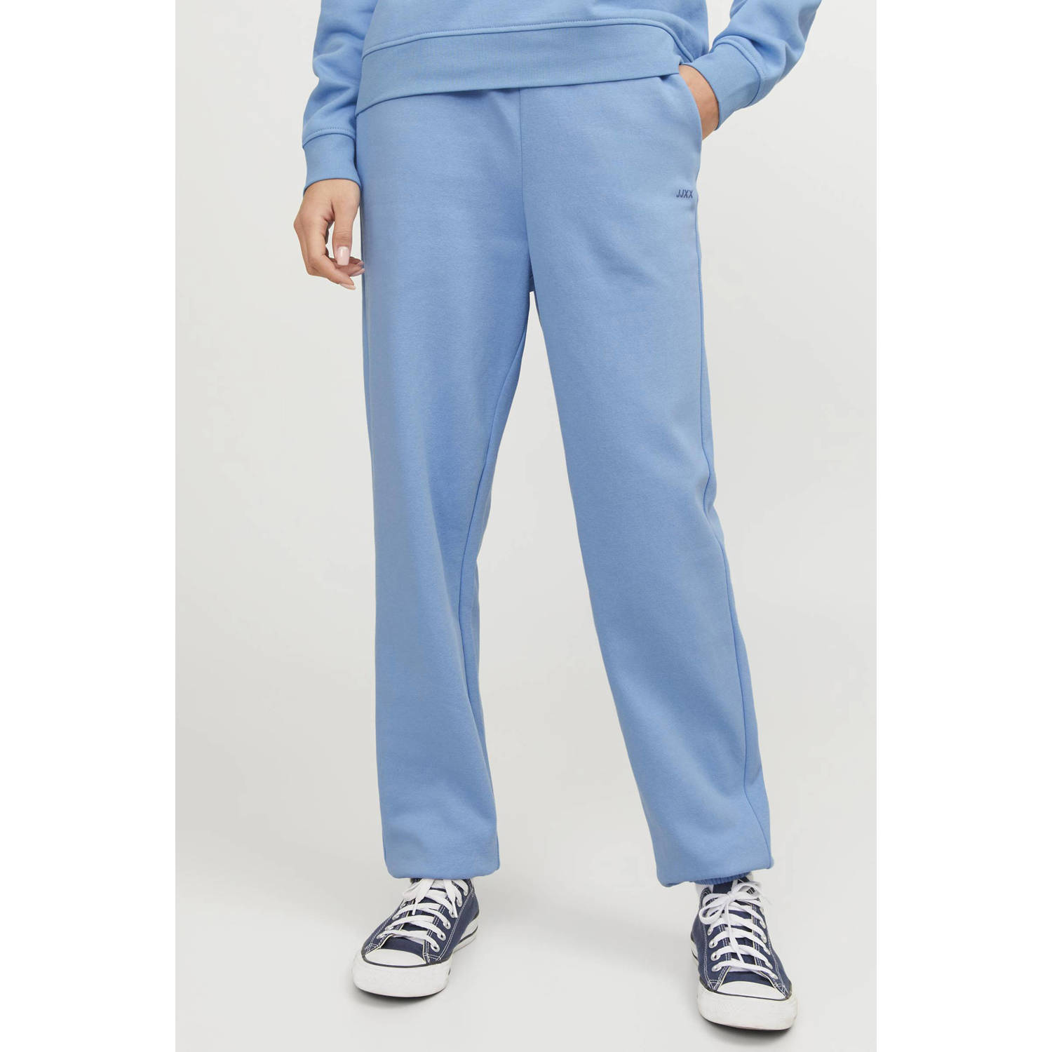 JJXX high waist loose fit joggingbroek JXABBIE blauw